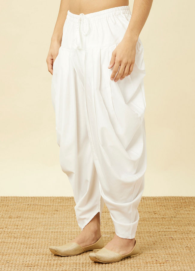 Pristine White Traditional Patiala image number 2